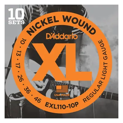 D'Addario EXL110-10P Struny pro elektrickou kytaru