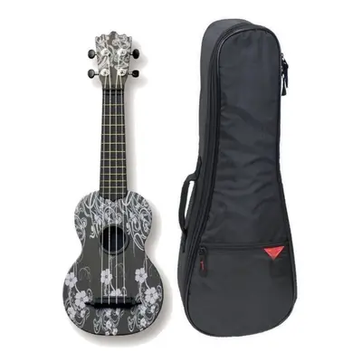 Pasadena WU-21F7-BK SET Floral Black Sopránové ukulele