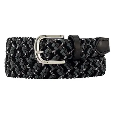 Alberto Multicolor Braided Black cm Pásek