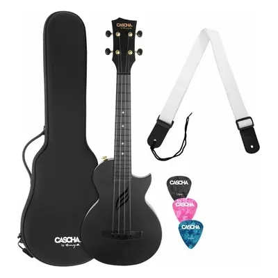 Cascha Carbon Fibre Set Black Koncertní ukulele