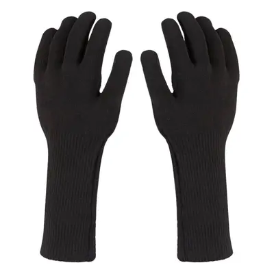 Sealskinz Waterproof All Weather Ultra Grip Knitted Gauntlet Black Cyklistické rukavice