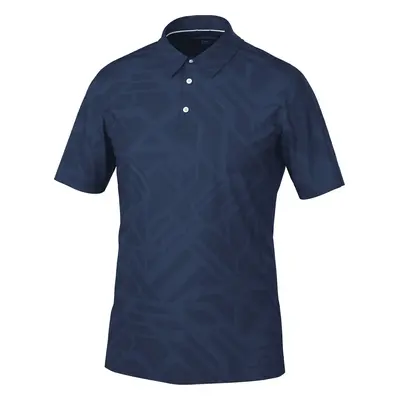 Galvin Green Maze Mens Breathable Short Sleeve Shirt Navy Polo košile