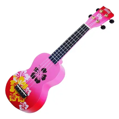 Mahalo Hibiscus Hibiscus Red Burst Sopránové ukulele