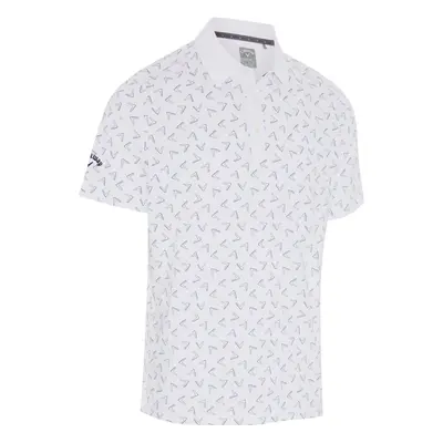 Callaway Painted Chev Mens Bright White Polo košile