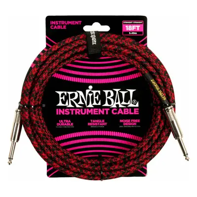 Ernie Ball Braided Straight Straight Inst Cable 5,5 m Rovný - Rovný Nástrojový kabel