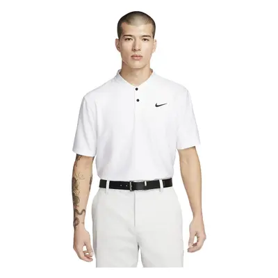 Nike Dri-Fit Victory Texture Mens White/Black Polo košile