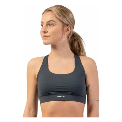 Nebbia Active Sports Bra Dark Grey Fitness spodní prádlo