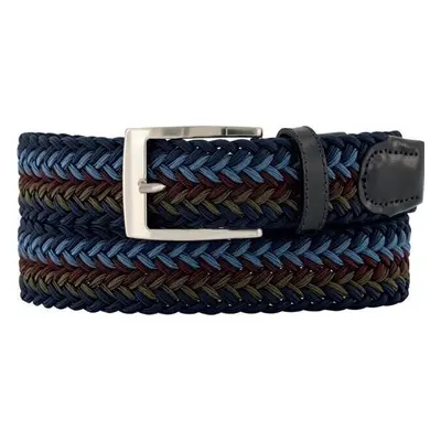 Alberto Multicolor Braided Black cm Pásek