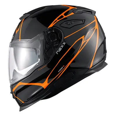 Nexx Y.100 B-Side Black/Orange Přilba