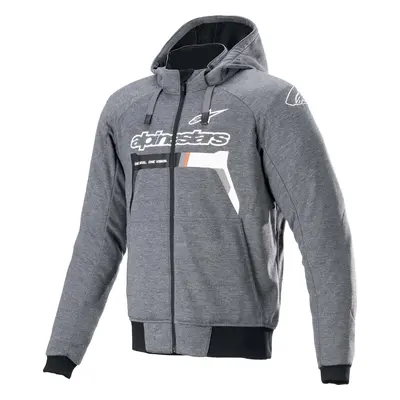 Alpinestars Chrome Ignition Hoodie Melange/Dark Gray/White Textilní bunda