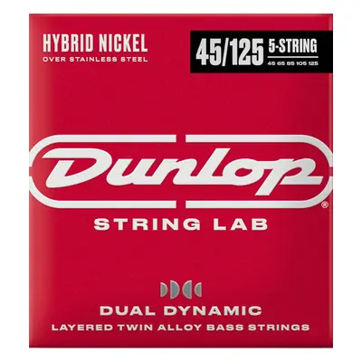 Dunlop DBHYN45125 String Lab Hybrid Nickel Struny pro 5-strunnou baskytaru