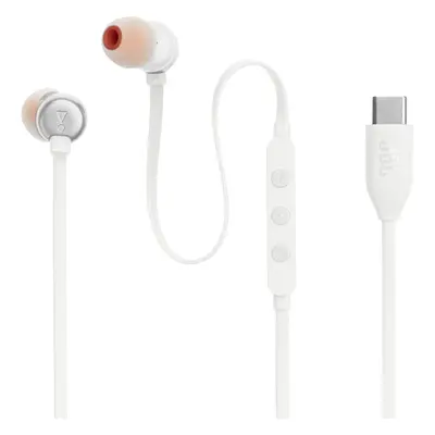 JBL TUNE USB-C White Sluchátka do uší