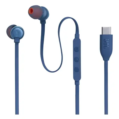 JBL TUNE USB-C Blue Sluchátka do uší