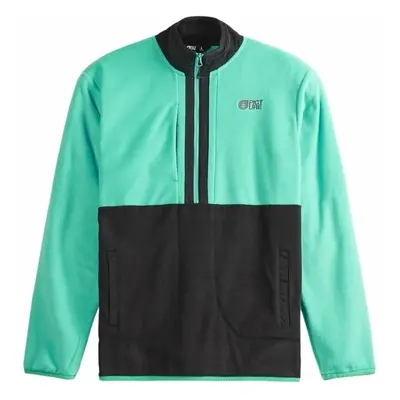 Picture Mathew 1/4 Fleece Black/Spectra Green Svetr