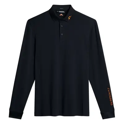 J.Lindeberg Florian Long Sleeve Black Polo košile