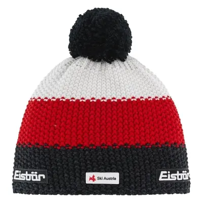 Eisbär Star Pompon SKA Beanie Flecked Black/Red/White Čepice