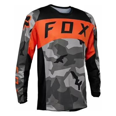 FOX Bnkr Jersey Grey Camo Motokrosový dres