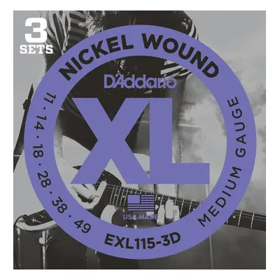 D'Addario EXL115-3D Struny pro elektrickou kytaru