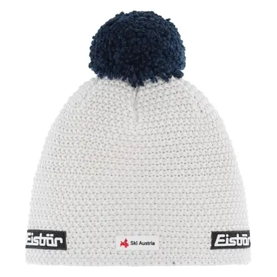 Eisbär Jamie Pompon SKA Beanie White/Dark Cobalt Čepice