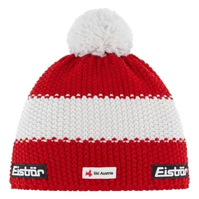 Eisbär Star Pompon SKA Beanie Red/White/Red Čepice