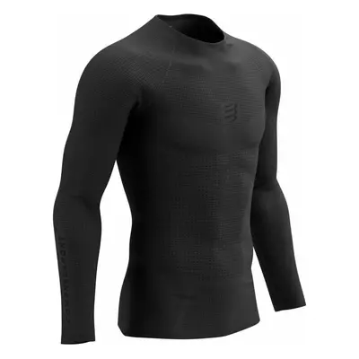 Compressport On/Off Base Layer LS Top Black Běžecké tričko dlouhým rukávem