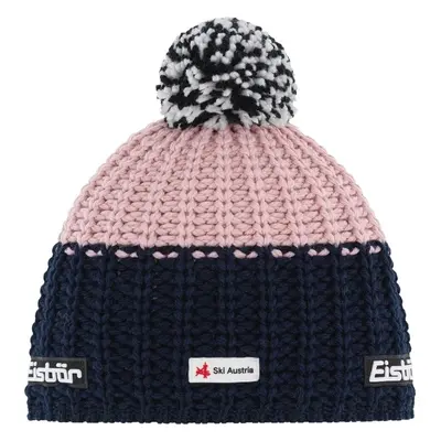 Eisbär Refocus Pompon SKA Beanie Midnight Blue/Pink Clay Čepice