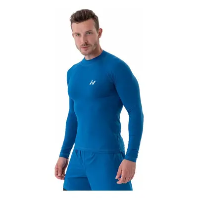 Nebbia Functional with Long Sleeves Active Blue Fitness tričko