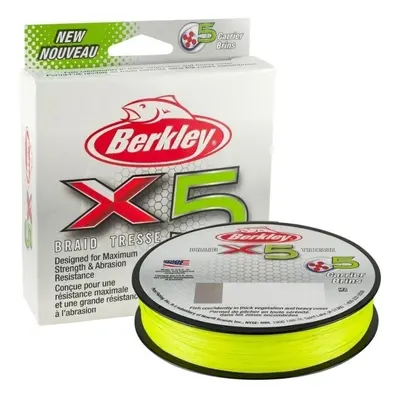 Berkley x5 Braid Flame Green 0,25 mm m 27,0 kg Šňůra