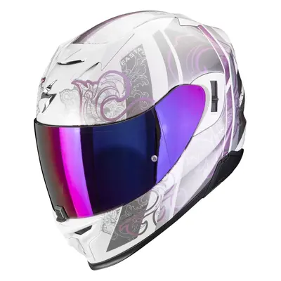 Scorpion EXO EVO AIR FASTA White/Purple Přilba