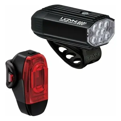 Lezyne Micro Drive 800+/KTV Drive+ Pair Satin Black/Black Front lm / Rear lm Cyklistické světlo