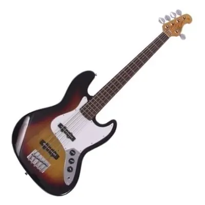 SX SJB62/5 3-Tone Sunburst 5-strunná baskytara