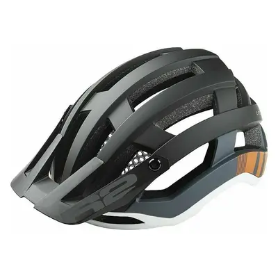 R2 Cross Helmet Black/Gray/White/Orange Cyklistická helma