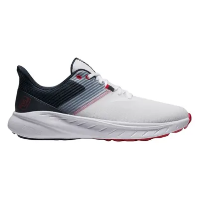 Footjoy Flex White/Navy/Red Pánské golfové boty