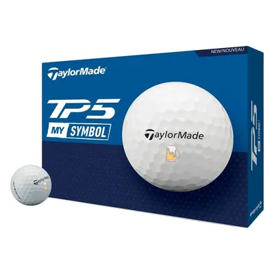 TaylorMade TP5 White w/ Beer Golfové míčky