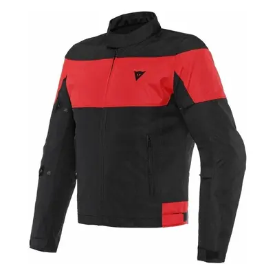 Dainese Elettrica Air Black/Black/Lava Red Textilní bunda