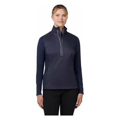 Callaway Mixed Media 1/4 Zip Water Resistant Peacoat Bunda