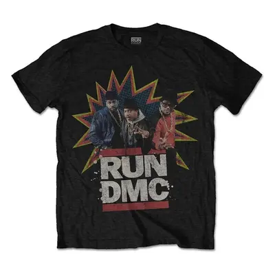 Run DMC Tričko POW! Unisex Black