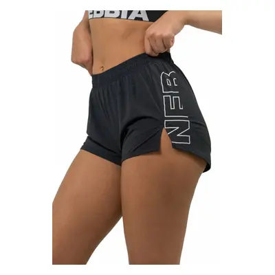 Nebbia FIT Activewear Smart Pocket Shorts Black Fitness kalhoty