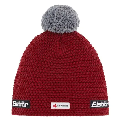 Eisbär Jamie Pompon SKA Beanie Burgundy/Grey Čepice