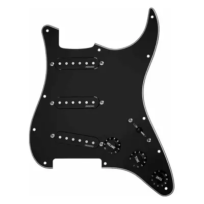 Fishman Fluence Single Width Loaded Pickguard Strat Black Kytarový snímač