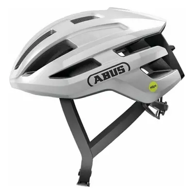 Abus PowerDome MIPS Shiny White Cyklistická helma