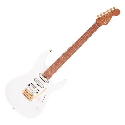 Charvel Pro-Mod DK24 HSS 2PT Caramelized MN Snow White Elektrická kytara