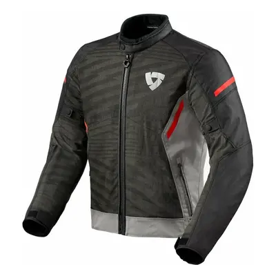 Rev'it! Jacket Torque H2O Grey/Red Textilní bunda