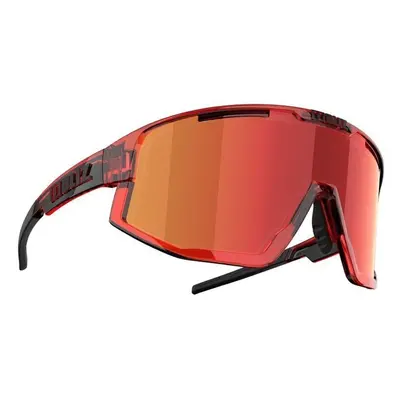 Bliz Fusion Transparent Red/Brown w Red Multi plus Spare Jawbone Transparent Black Cyklistické b