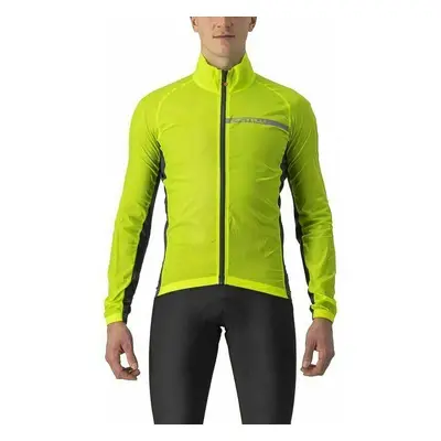 Castelli Squadra Stretch Bunda Electric Lime/Dark Gray