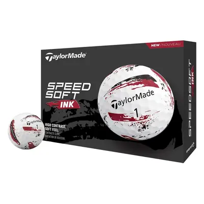 TaylorMade Speed Soft Ink Red Golfové míčky