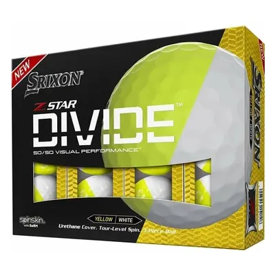 Srixon Z-Star Divide Golf Balls White/Tour Yellow Golfové míčky