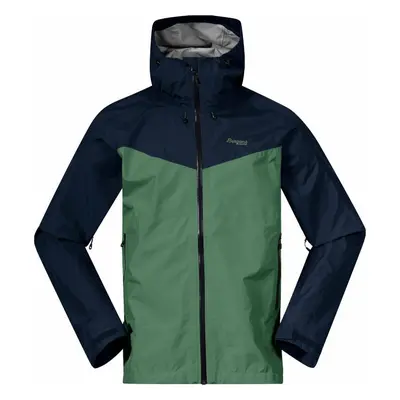 Bergans Skar Light 3L Shell Men Outdorová bunda Dark Jade Green/Navy Blue