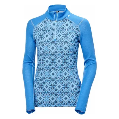 Helly Hansen W Lifa Merino Midweight 2-in-1 Graphic Half-zip Ultra Blue Star Pixel Termoprádlo