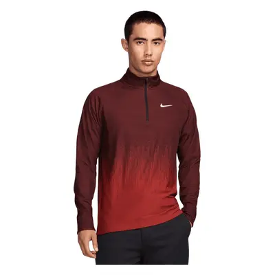 Nike Dri-Fit ADV Half-Zip Dragon Red/Burgundy Crush/White